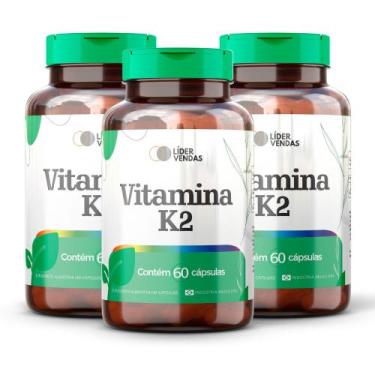 Imagem de Vitamina K2 500mg - 60 Cápsulas  Menaquinona  Suporte para Saúde Óssea