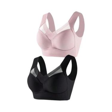 Imagem de Sutiãs Esportivos Femininos plus Size Com Renda, Sem Costura, Sem Aram