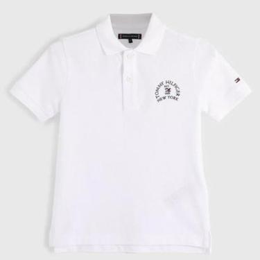 Imagem de Polo Piqué Kids c/ Logo Arco Náutico Branca Tommy Hilfiger-Masculino
