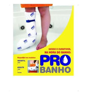 Imagem de Protetor de Gesso e curativos para Banho Adulto Probanho Bioflorence, 
