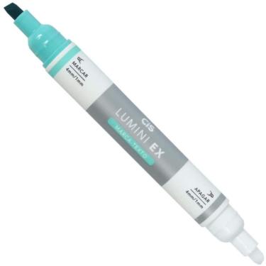 Imagem de Marca Texto Apagável Cis Lumini Ex Verde com Ponta Branca para Apagar Destaques 1 Unidade Verde