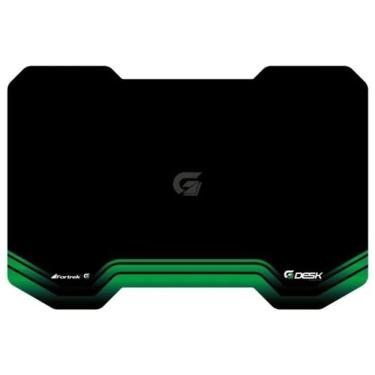 Imagem de Mesa Gamer Retangular HMG01 com Estrutura em MDF e Aço 120CM Preto, Verde