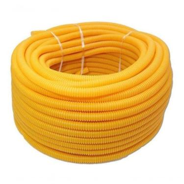 Imagem de Conduíte Corrugado Amarelo Dinoplast 5-8 Polegada 50M Eletroduto Plástico Flexível 100%...