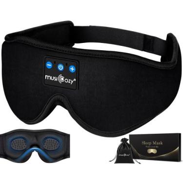 Imagem de Máscara de dormir Bluetooth MUSICOZY 3D com fones de ouvido 14H Playti