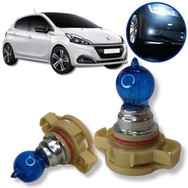 Imagem de Lâmpada Super Branca 8500k Farol de Milha Peugeot 208 2008 Efeito Xeno