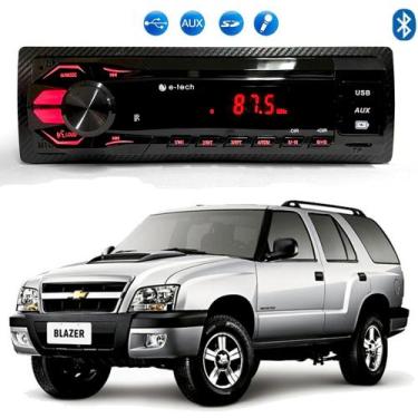 Imagem de Radio Mp3 Som Automotivo Bluetooth Usb Cartão Sd Blazer S10 - E-TECH