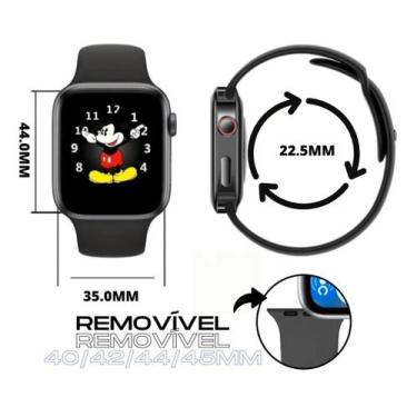 Imagem de Relógio Inteligente Smartwatch W90 Preto Original Ip68 2 Pulseiras - S