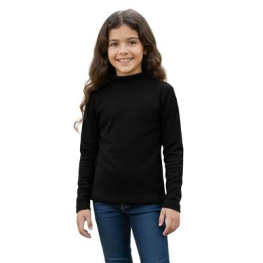 Imagem de Blusa Térmica Infantil de Pelinho Inverno Gola Alta Inverno - - anjo d