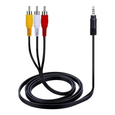 Imagem de Cabo Av Rca Universal Serve P Tvbox Para Tv Tubo (tv Antiga) - B-max