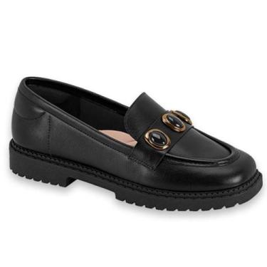 Imagem de Mocassim Feminino Moleca 5823.105, 36, Preto