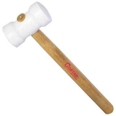 Imagem de Martelo de borracha branco com diâmetro 40mm - 61277 - cortag, Único