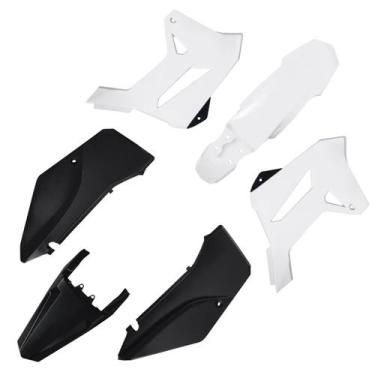 Imagem de Kit Plástico Carenagem Biker R1de Xr 250 Tornado, Branco / Preto