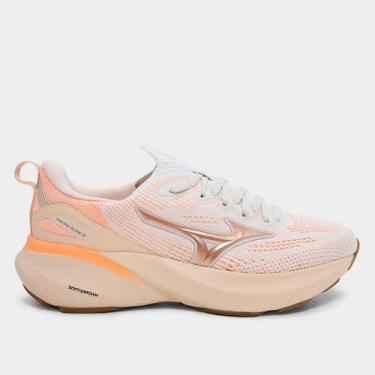 Imagem de Tênis Mizuno Glow 3 Feminino, Bege claro, 34