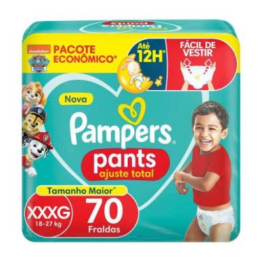 Imagem de Fralda Pampers Pants Ajuste Total Tamanho XXXG 70 Unidades Descartávei