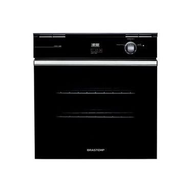 Imagem de Forno a Gás de Embutir Brastemp BOA84AERNA 78L Preto com Grill Elétrico e Timer Touch 220V