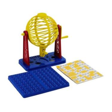 Imagem de Bingo com 12 Cartelas e Globo Giratório - Z PLASTIC, Amarelo