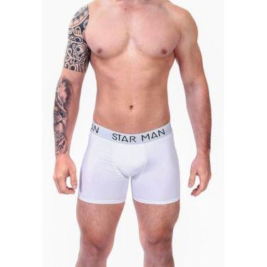 Imagem de Cueca boxer poliamida plus size - STAR MAN, 52/54, Rubi