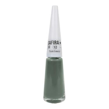 Imagem de Esmalte De Unha 7ml Verde Cremoso Nº 12 Safira Cosméticos - SAFIRA COS