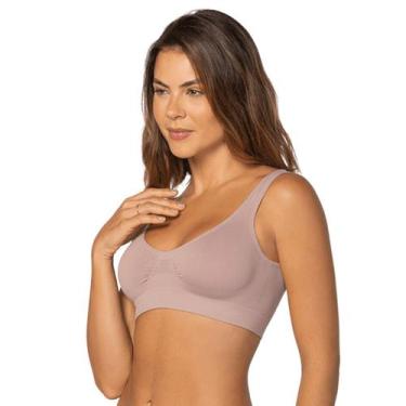 Imagem de Top Sem Costura Clássica Loba Lupo, GG, Nude