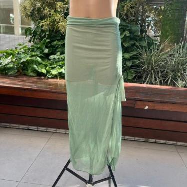 Imagem de Saia Casual Saida de Praia em Tule Verde - Sem Marca