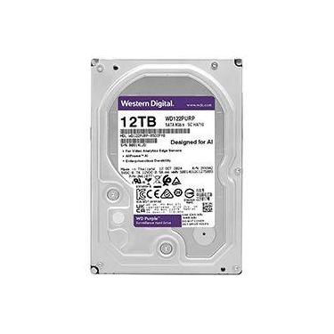 Imagem de HD Western Digital 12TB WD Purple Pro 3.5 SATA 3 7200RPM WD122PURP Vig