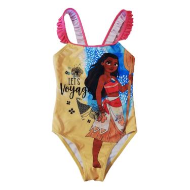 Imagem de Maiô Infantil Moana Basic + Poliéster Amarelo