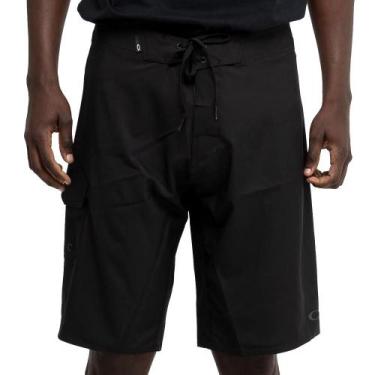 Imagem de Bermuda Oakley Sports Knit WT26 Masculina Blackout, G, Preto