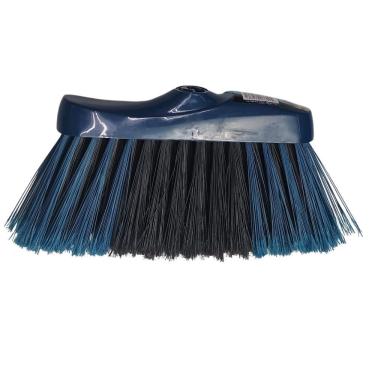 Imagem de Vassoura Clássica Azul Royal de Polipropileno com Cerdas Plumadas Multiuso para Casa e Empresa 25CM Sanches Rodos