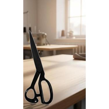 Imagem de Tesoura Profissional Para Tecido e Costura 24cm Preta - Congratulation