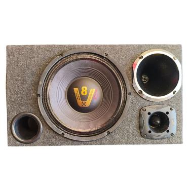Imagem de Caixa Trio Automotiva 12" Completa Horizontal Montada Som Forte e Limpo Pruden Auto