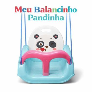 Imagem de Balanço Infantil Cadeira com Cinto de Segurança Encosto Ajustável Pand