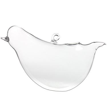 Imagem de FUNSHOWCASE Vaso de vidro para terrário de pássaro de 10 cm, suporte para vela, aquário com gancho grande