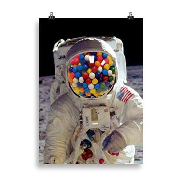 Imagem de Pôster de papel fosco melhorado Rubino Astronaut Bbble Gum
