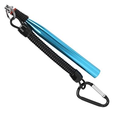 Imagem de Ferramenta Wacky Rig, liga de alumínio e borracha 1,27 cm / 0,5 pol. Kit Wacky 100 O Rings para iscas macias(Lago Azul)