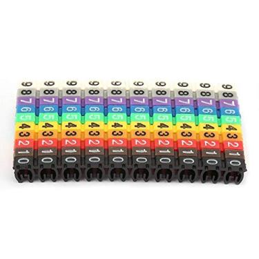 Imagem de Marcadores de cabo de 150 peças, marcador colorido tipo C, etiqueta para siut para fio de 2 a 7 mm, Wal frontk6g0zb97df-2, 100PCS KCM-2.5MM