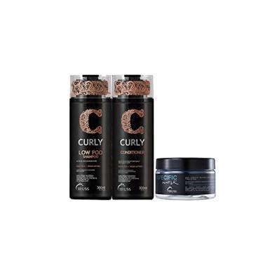 Imagem de Kit Truss, Curly Low Poo Shamp 300ml + Curly Cond 300ml + Specific Mascara 180g