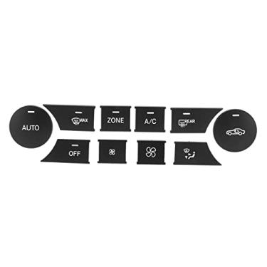Imagem de Aramox Botão de ar condicionado, botão de ajuste de volume de ar, botão de saída de ar para W204 CLS Matte