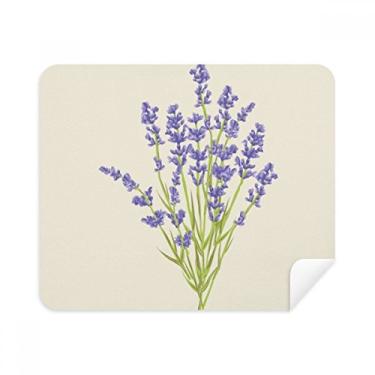 Imagem de Pintura de flores, lavanda, pano de limpeza de tela, 2 peças, tecido de camurça