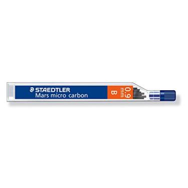 Imagem de Staedtler Micro Mars Carbon Lapiseira de chumbo, 0,9 mm, B, 60 mm x 12 (250 09 B)