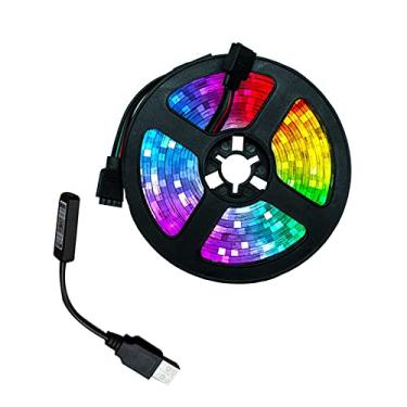 Imagem de Fita LED5050 Rgb Tiras de luz LEDDc 12V 5 Metros 16 Cores Coloridas 300 Leds 5M