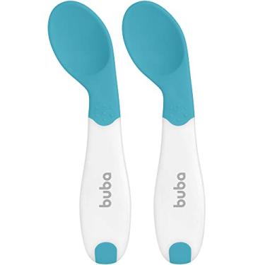 Imagem de Buba Kit Colher De Treinamento Termossensível Azul -