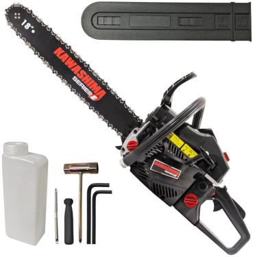 Imagem de Motosserra Kawashima KCS 580E 54cc 2 Tempos À Combustão Com Sabre de 18 Polegadas e Carcaça de Alumínio Robusto Para Uso Agropecuário