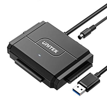 Imagem de Unitek Adaptador SATA/IDE para USB 3.0, kit adaptador de disco rígido IDE conversor de recuperação para IDE universal de 2,5"/3,5" polegadas IDE e SATA HDD/SSD externo, suporta 10 TB