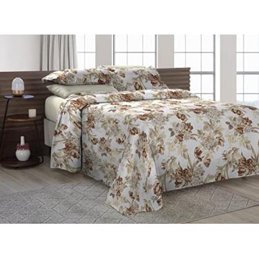 Imagem de Cobre Leito Casal Padrão Com Fronhas Piquet Algodão 3 Peças