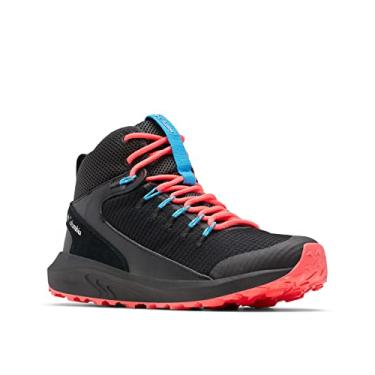 Imagem de Columbia Tênis feminino Trailstorm Mid impermeável para caminhada, Preto/branco, 7 Wide