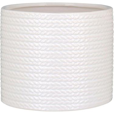 Imagem de CACHEPÔ 13x15x15cm CERÂMICA BRANCO