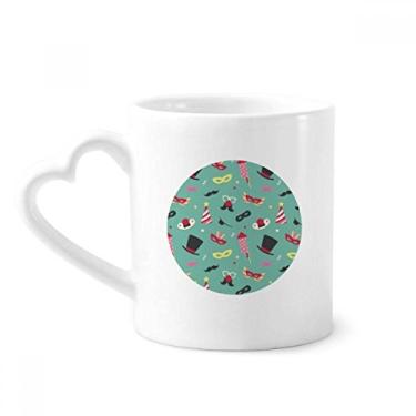 Imagem de Caneca formal cabeça de chapéu feliz carnaval de Veneza caneca café cerâmica copo de coração de vidro