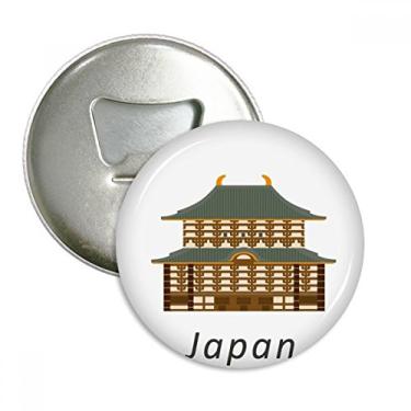 Imagem de Emblema multifuncional tradicional japonês com ímã de geladeira e templo cultural