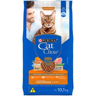 Imagem de Ração Seca Nestlé Purina Cat Chow Peixe para Gatos Castrados - 10,1 Kg