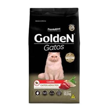 Imagem de Ração Golden Gatos Adultos Carne - 10,1Kg